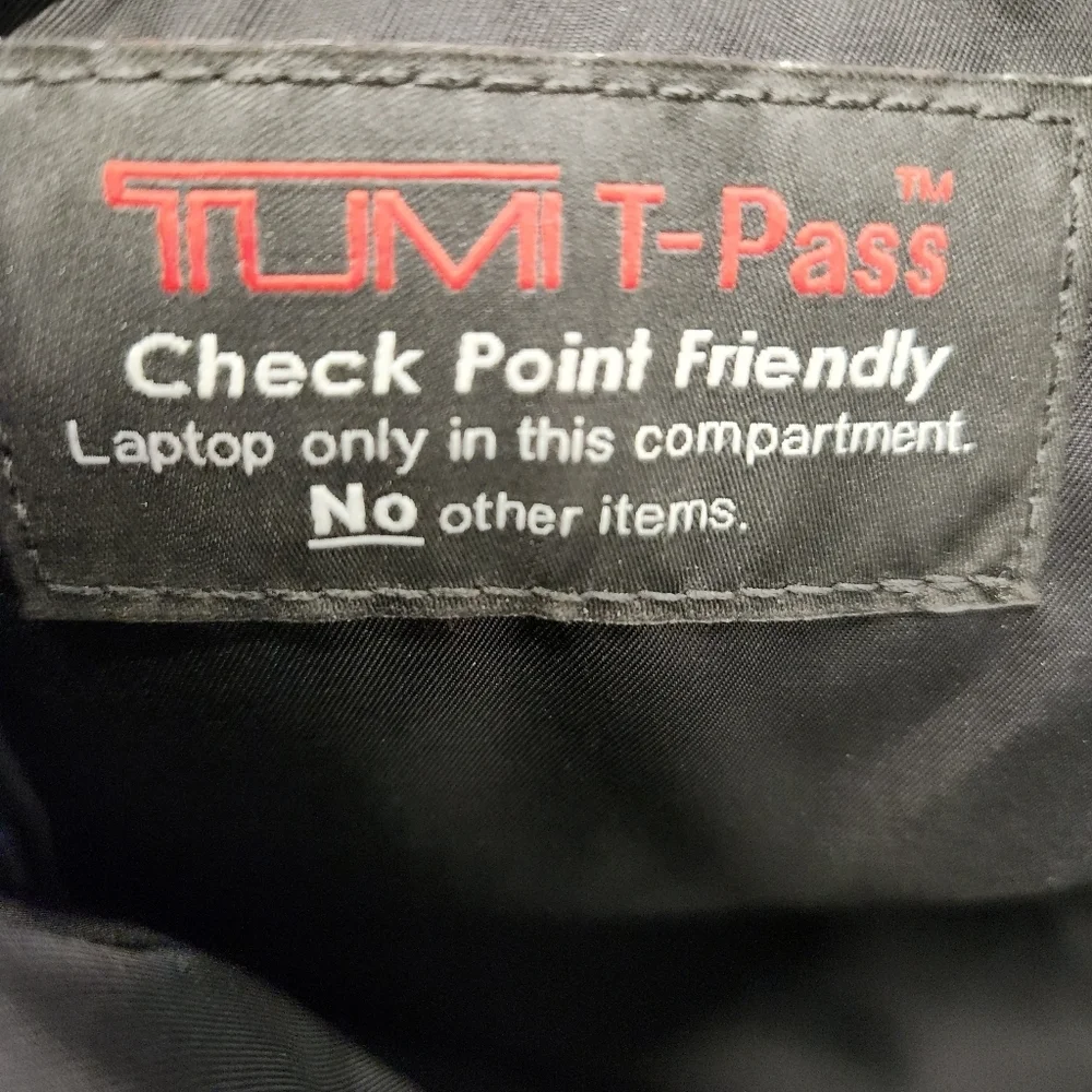 Tumi‎ Black Nylon Crossbody Laptop Case